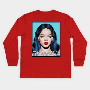 Rihanna, shine bright like a diamond! Kids Long Sleeve T-Shirt